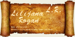 Lilijana Rogan vizit kartica